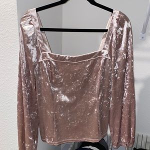 Anthropologie Jessima Velvet Top